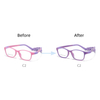 2024 New Arrival TR Silicone Spring Hinge Eyeglasses Kid Photochromic Frames Glasses