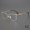 2024 new business retro pure titanium full frame ultra light men's optical frame