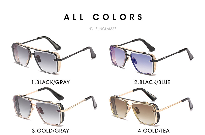 Luxury Metal Glasses Men Women Sunglasses Shades UV400