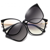 DILICN New Magnetic Clip Glasses, Polarized Lenses, Anti-Blue Light Glasses Fashion Glasses TR Materiale 91521