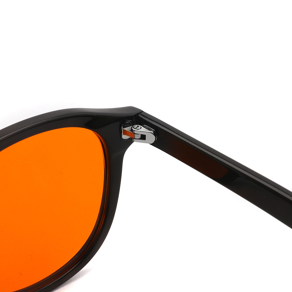 Blue Light Blocking computer Glasses UV filter Amber orange tinted Anti Blue Light Acetate Optical Glasses For man women