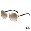2024 new fashion simple and lightweight large frame women's polarizing sunglasses