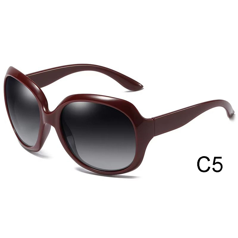 2024 New style big frame sun glasses fashion polarized black oversized sunglasses women