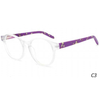 DILICN new Kids Acetate optical frame Interchangeable sun lenses FG1133 fashion style round frames