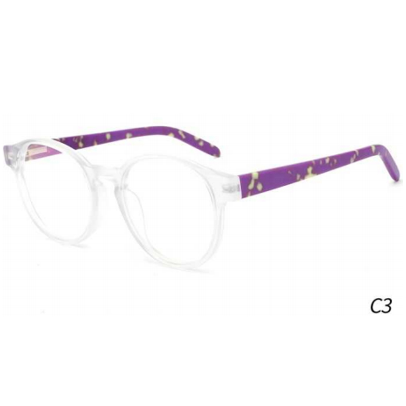 DILICN new Kids Acetate optical frame Interchangeable sun lenses FG1133 fashion style round frames