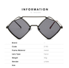 Vintage Eyewear 2024 Retro Square Metal Frame Steampunk Sunglasses Hollow-out Double Bridge frame sunglasses