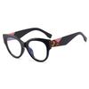 2024 New Women's Optical Frames Colorful Color Wholesale Large Frame Spliced ​​Color Glasses
