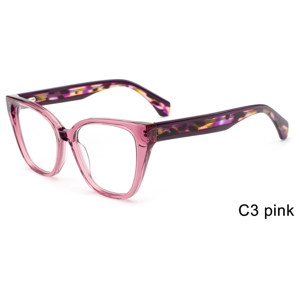 DILICN 2024 new acetate optical frame cat-eye frame women's fashion trend all-match glasses