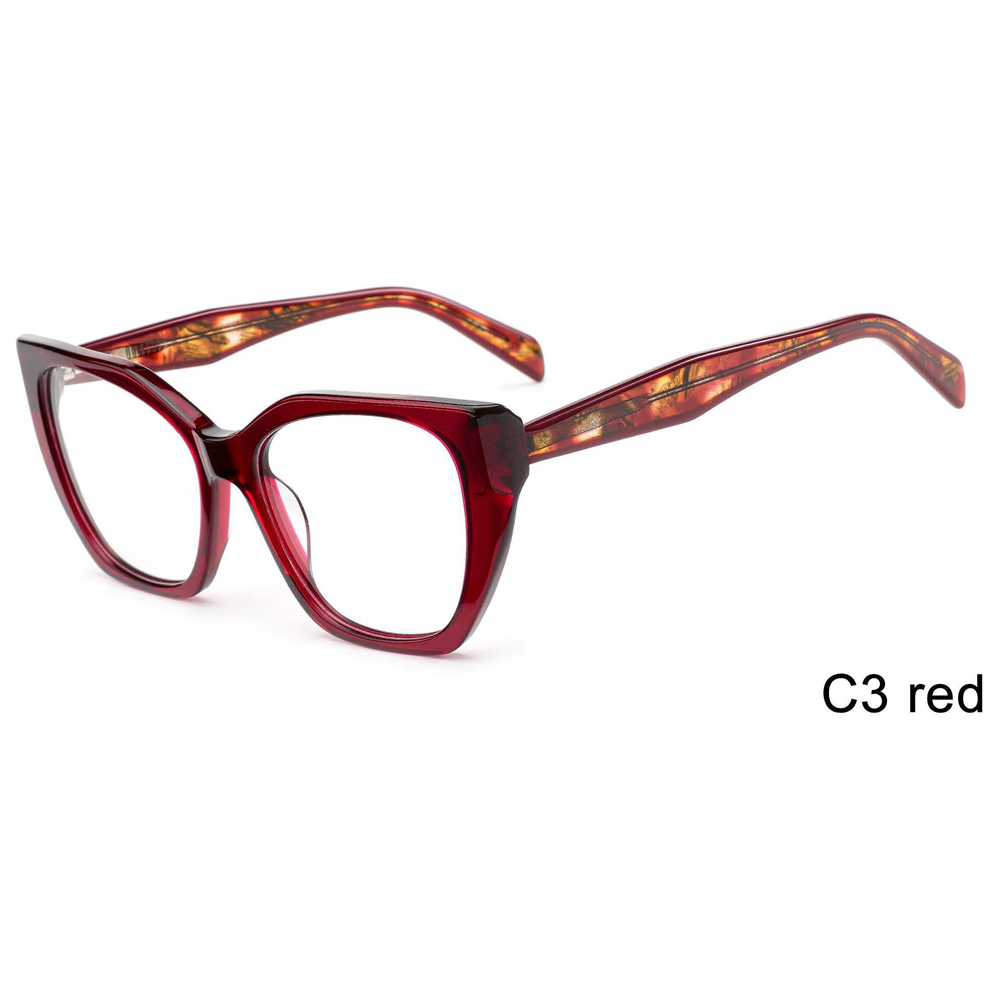 DILICN 2024 new acetate optical frames irregular frames large size women's fashion wholesale glasses