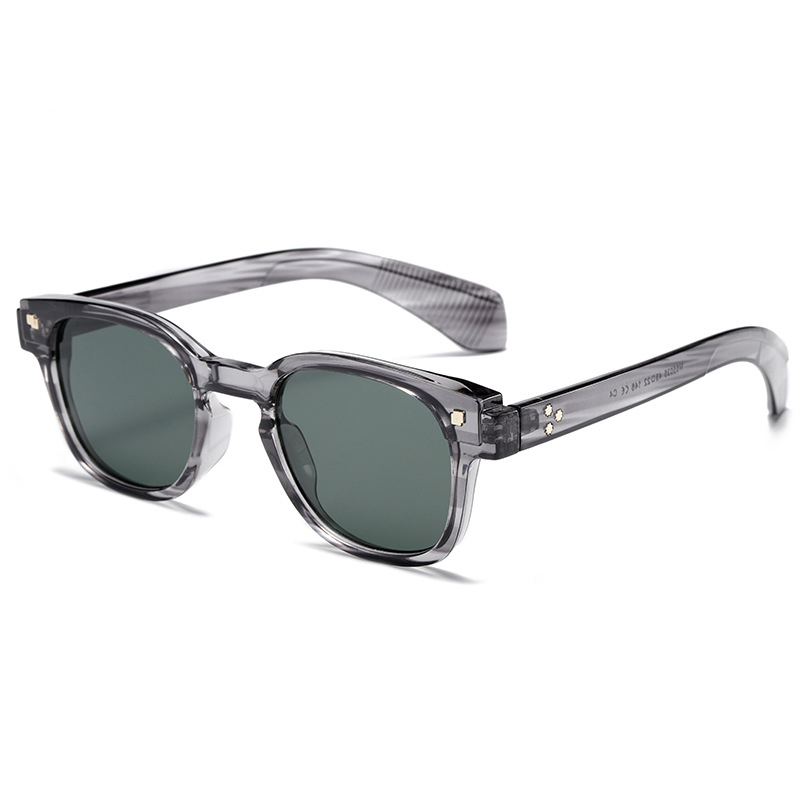 DILICN 2024 New Cross-border Square Retro Rice Nails Fashion Sunglasses Men's Sunglasses Glasses Frame Women