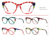 DILICN new large frame unisex acetate optical frame fashionable hot selling colorful glasses