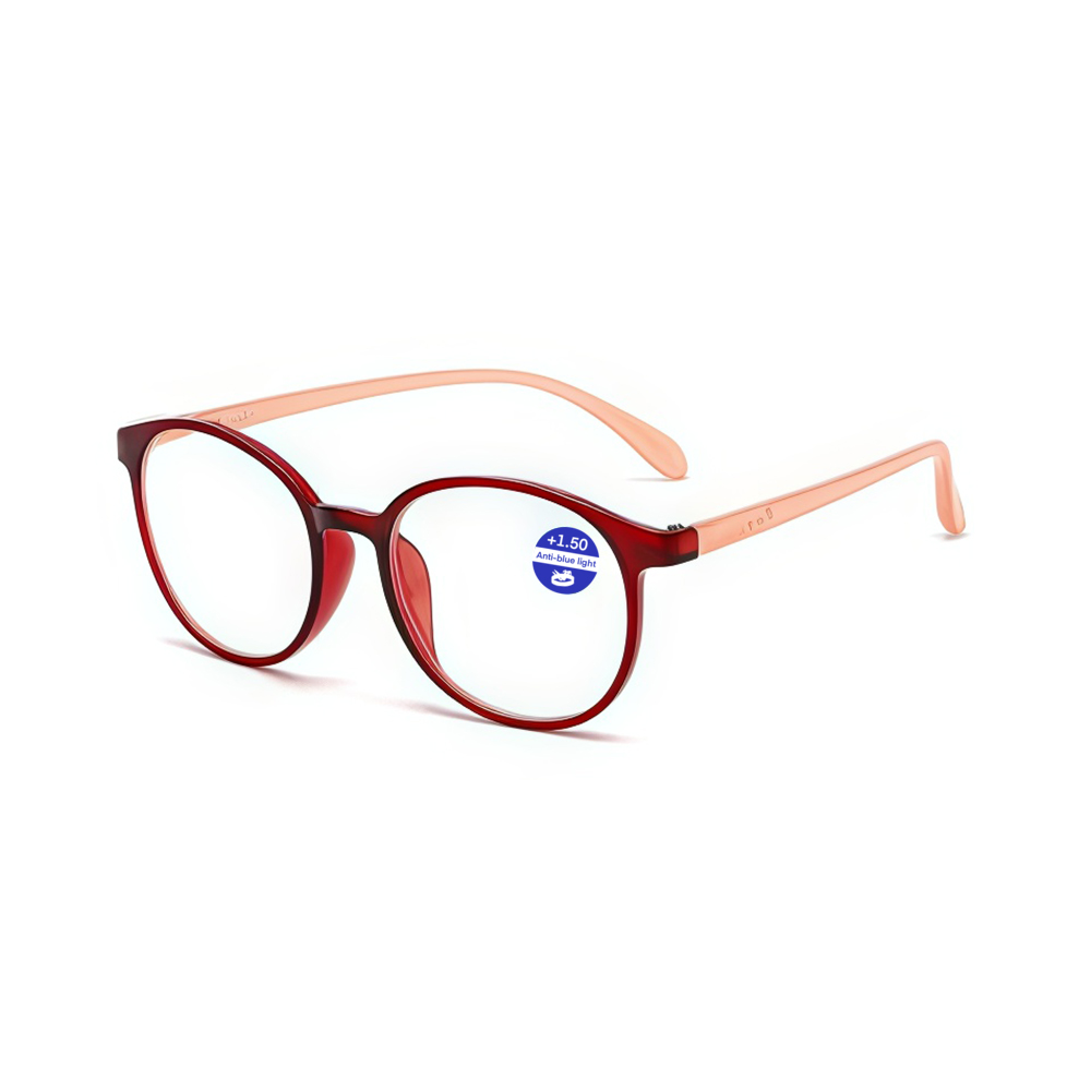 Women Vintage-Inspired Anti Blue Light Retro Reading Glasses with Blue Light Blocking Lenses