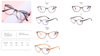 DILICN new colorful plastic anti-blue light reading glasses, stylish and trendy cat-eye style