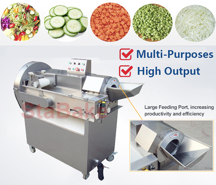 Full SS304 commercial vegetable cutting chopping machine multifunctional potato onion dicer for sale 