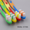 Brosse à dents d'adolescente en caoutchouc avec brosse à dents ergonomique en nylon doux