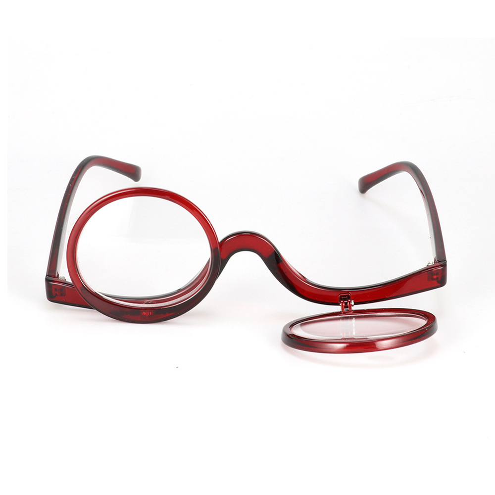 2 in 1 Reading Glasses Makeup Glasses Visually Impaired Reading Glasses Rotatable Eyewear Makeup Glasses for Women