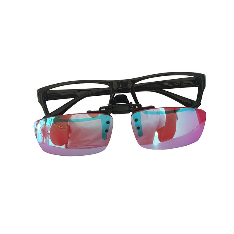 Color Blind Clip-on Glasses Color Weakness Correction Protective Round square Clip-on Glasses for Work