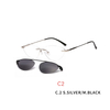 2 In 1 Fashion Optic Glasses Magnet Clip On Sunglasses Rimless Prescription Glasses Frame for Myopia Lenses