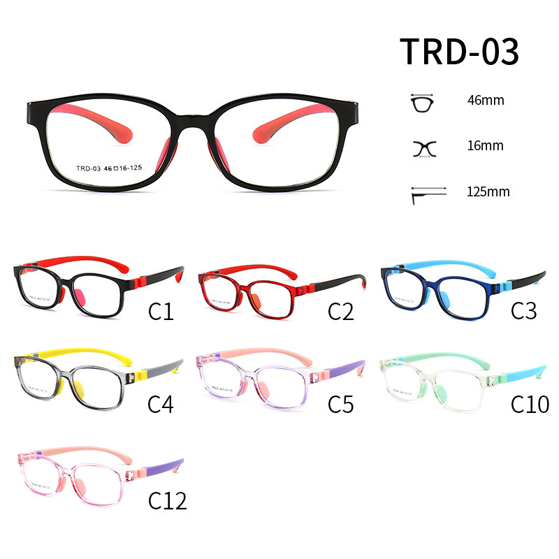 kid funny children TR90 Cheap wholesale fashion children's anti-blue light glasses