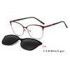 2 In 1 Magnet Clip On Sunglasses Men Metal Shades Sun Glasses Optical Myopia Eyeglasses Frame