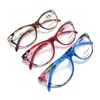 New Fashion Flower Reading Glasses Women Men Floral Pattern Eyeglasses Frame PC Presbyopic