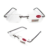 Rimless metal slim reading glasses for men 