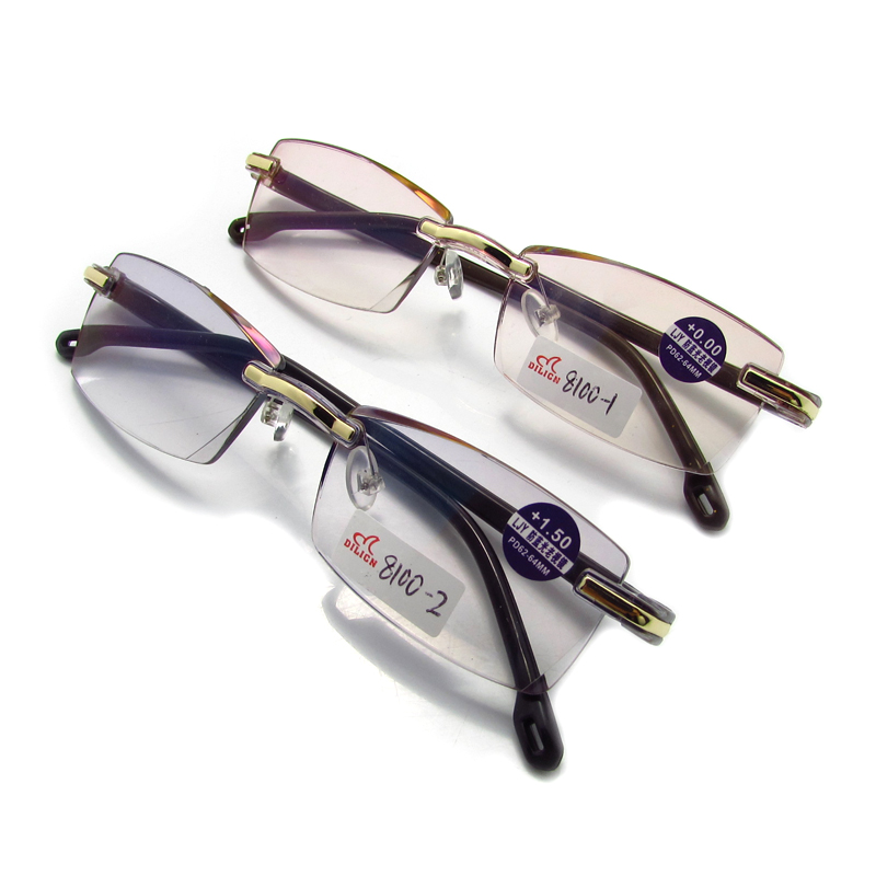  Anti blue light rimless computer reading glasses