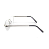 Rimless metal readers for men
