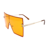 Newest 2022 Designer Big Cool Vogue Frame Square Outdoor Sun Metal Sunglasses