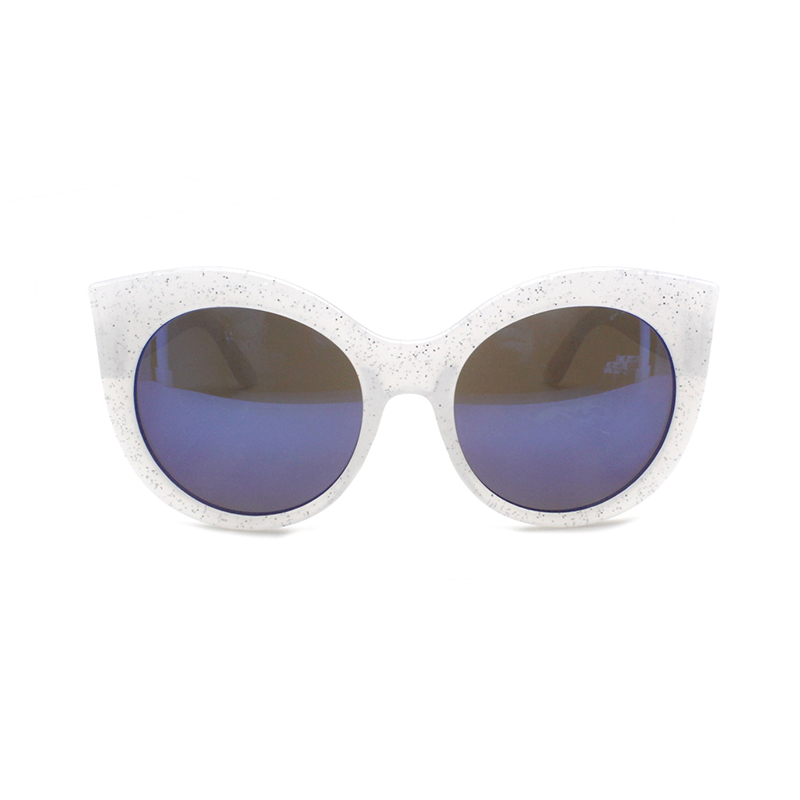 Customized Shiny Cat Eye Fashion Eyewear Beauty Designer UV400 Kids Sunglasses