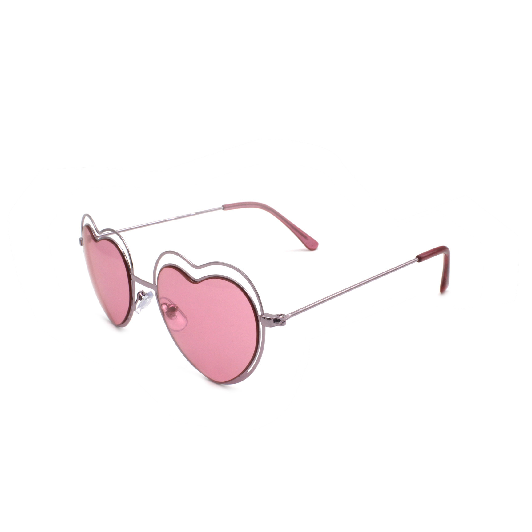 New 2022 Kids Love Frames Sunglasses Baby Heart Shaped Metal Discount Wholesale Retro Unisex Sun Glasses for Children