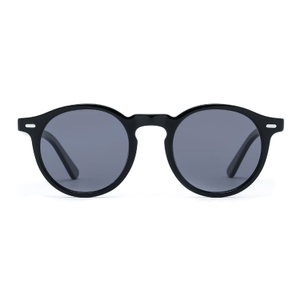 Stock italian acetate retro sunglasses 2022 acetate transparent round sunglass