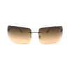 2022 New Trendy Rectangle Frameless Sun Glasses Hot Sale Women Men Rimless Ocean Lens Metal Sunglasses