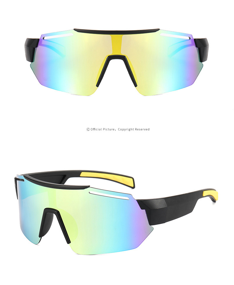 Half Frame Colorful Design Polarized Cycling Sports Sunglasses