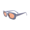 2022 Trendy Small Frame Sun Glasses Multiful Color Transparent Frame Rectangle Oval Sunglasses