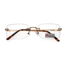 Fashion Beautiful Gold Rectangular Optical Eyeglass Frames Men Rimless Glasses Frames