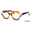 DILICN 2023 New Fashion Acetate Optical Frame Model YD1275 Polygonal frame