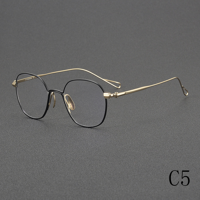 2024 new simple and stylish pure titanium women's and men's optical frames