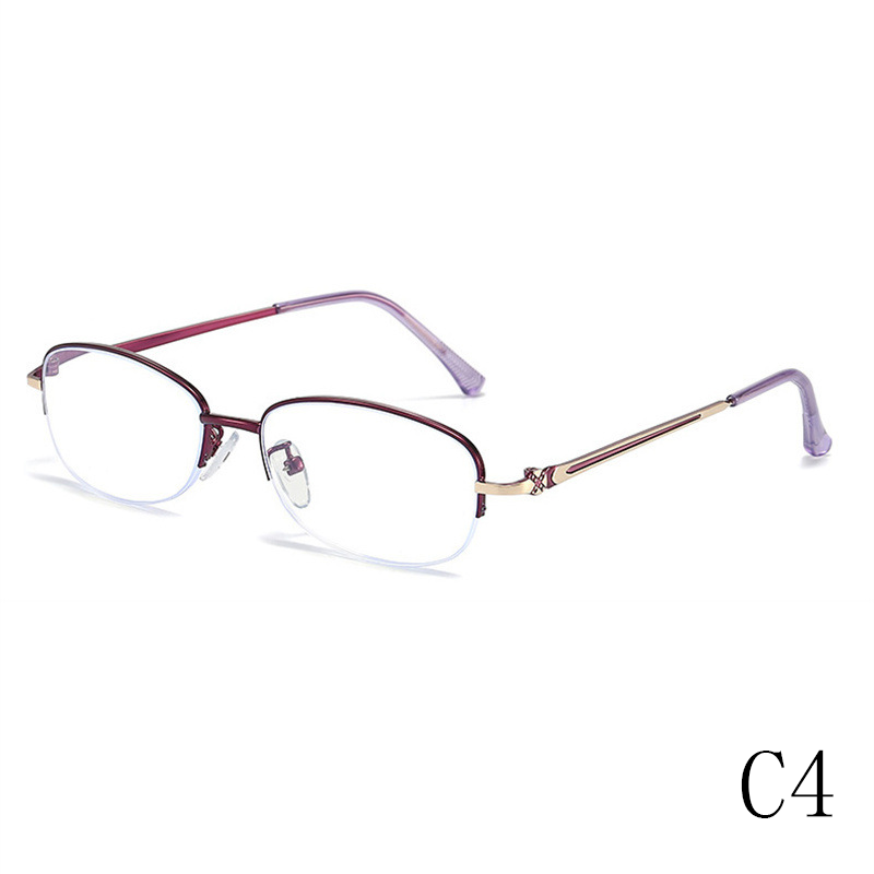 2024 summer new high-definition fashionable PC oval frame anti-blue light reading glasses