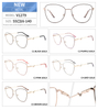 Cat Eye Glasses Metal Optical Frame Unisex Spectacles Frames for Men Women 2024