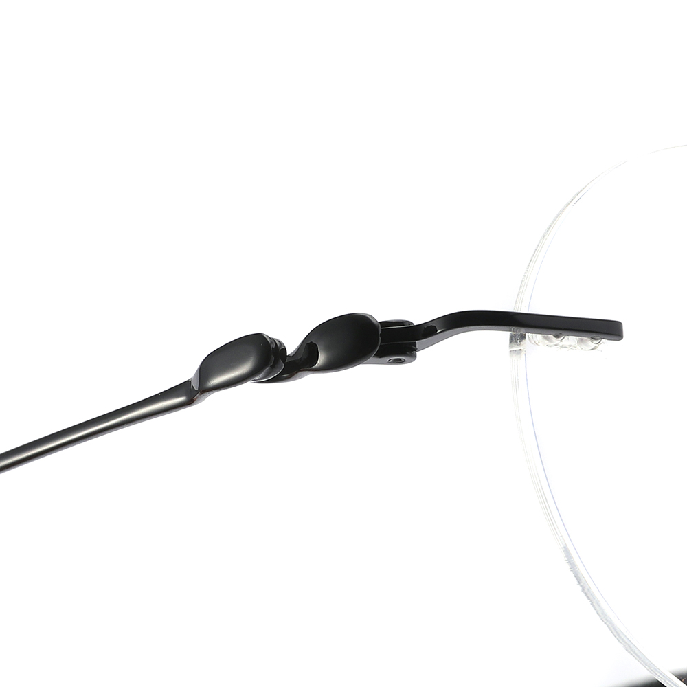 Ready Stock Rimless Eyeglasses Retro Square Spectacles Frame Metal Optical Frames