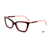 DILICN new acetate optical frame August colorful ladies cat-eye frame 360 ​​multi-hinge rotation design, hot new design