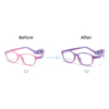 Photochromic Flexible Children Eyeglasses Glasses Kids Frames with Strips