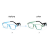 2024 New Arrival TR Silicone Spring Hinge Eyeglasses Kid Photochromic Frames Glasses