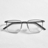 2024 New anti-blue TR90+ pure titanium square frame men's optical frame