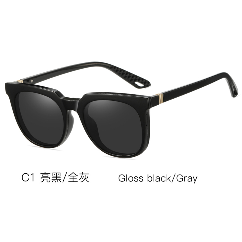 DILICN New Magnetic Clip Glasses, Polarized Lenses, Anti-Blue Light Glasses Fashion Glasses TR Materiale 91564
