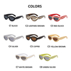 DILICN Cat eye sunglasses 2024 New Arrival fashion trendy youth sunglasses UV400 personality design cateye luxury sunglasses Unisex