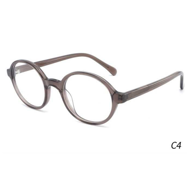 DILICN new Kids acetate fiber optical frame round frame color Interchangeable sun lenses FG1020