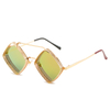 Vintage Eyewear 2024 Retro Square Metal Frame Steampunk Sunglasses Hollow-out Double Bridge frame sunglasses