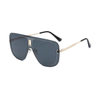 2023 New European and American Double-Bridge One-piece Fashion Frameless Sunglasses